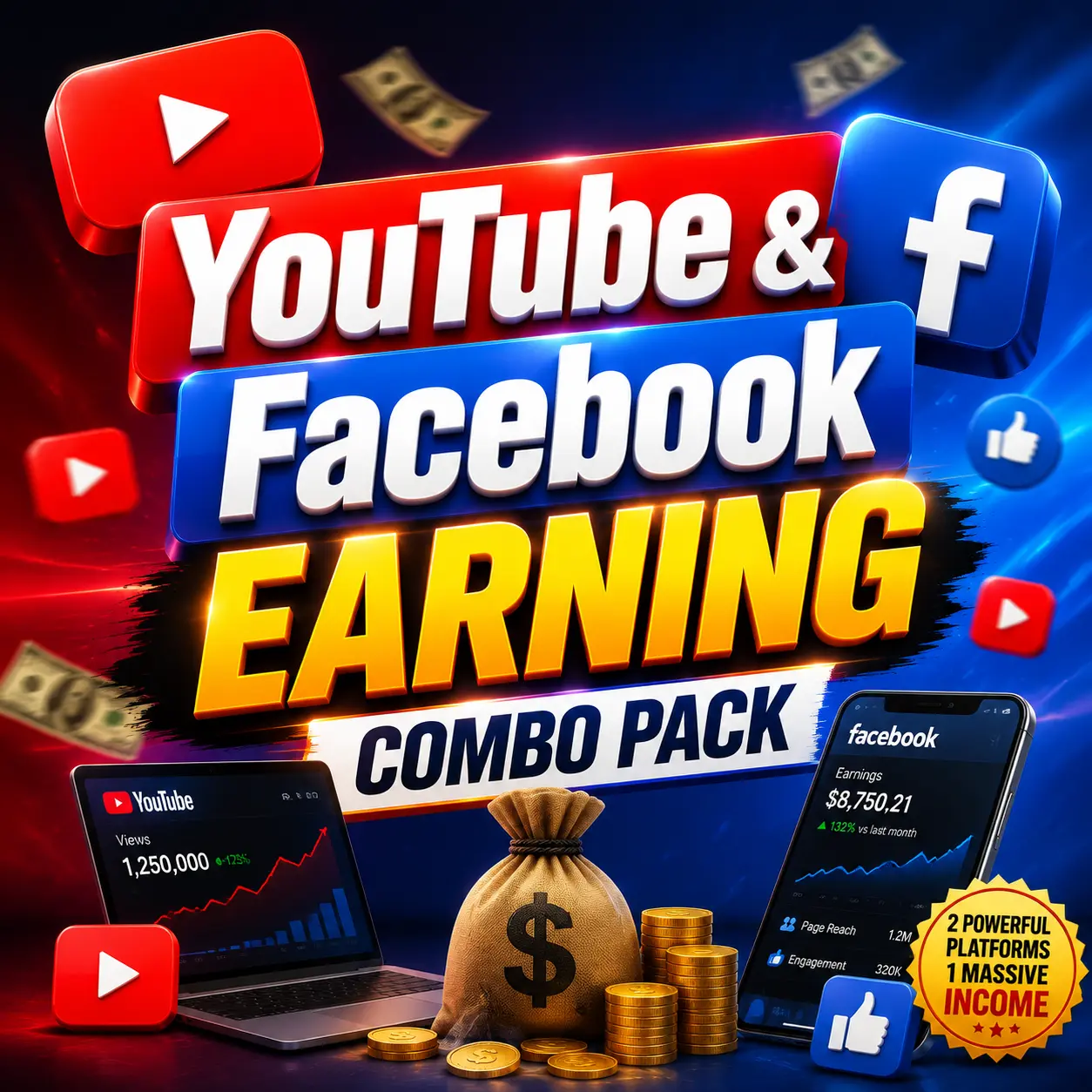 YouTube & Facebook Earning Combo Pack